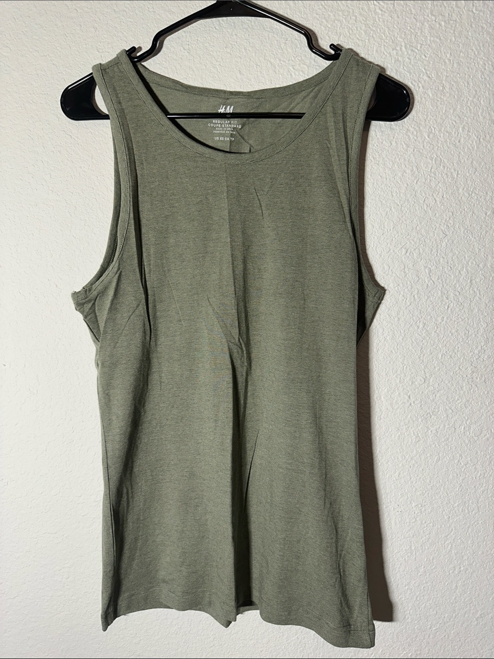 Brand New H&M Olive Green Crewneck Tank Top